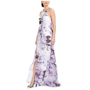 ***New w/tags*** Calvin Klein Plus Size Chiffon Floral Hi Low Dress Plus 22W